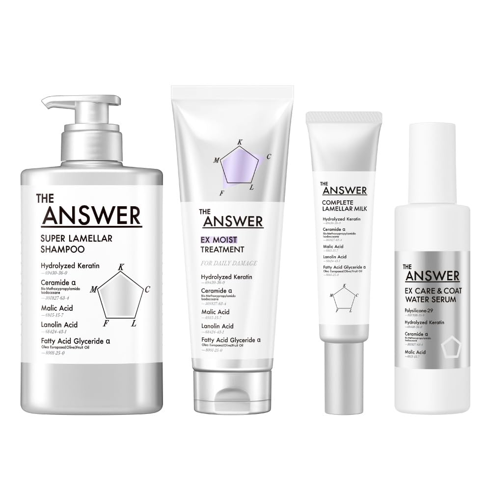 THE ANSWER ジアンサー スーパーラメラシャンプートリートメント4セット Amazon | 【THE ANSWER】ジアンサー 4品セット (シャンプー